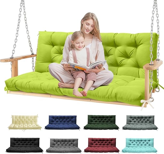 Premium 60" Memory Foam Swing Cushion | Reversible Design