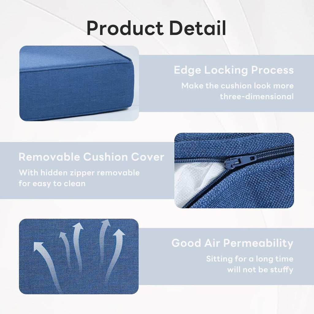 Premium 24" Deep Seat Cushion Available in 5 Designer Colors. The Perfect Holiday Upgrade.