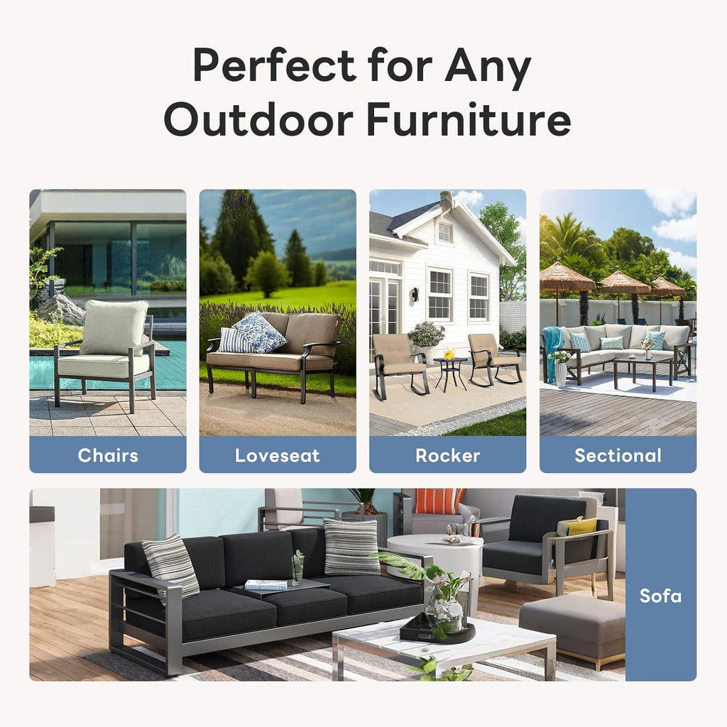 Premium 24" Deep Seat Cushion Available in 5 Designer Colors. The Perfect Holiday Upgrade.